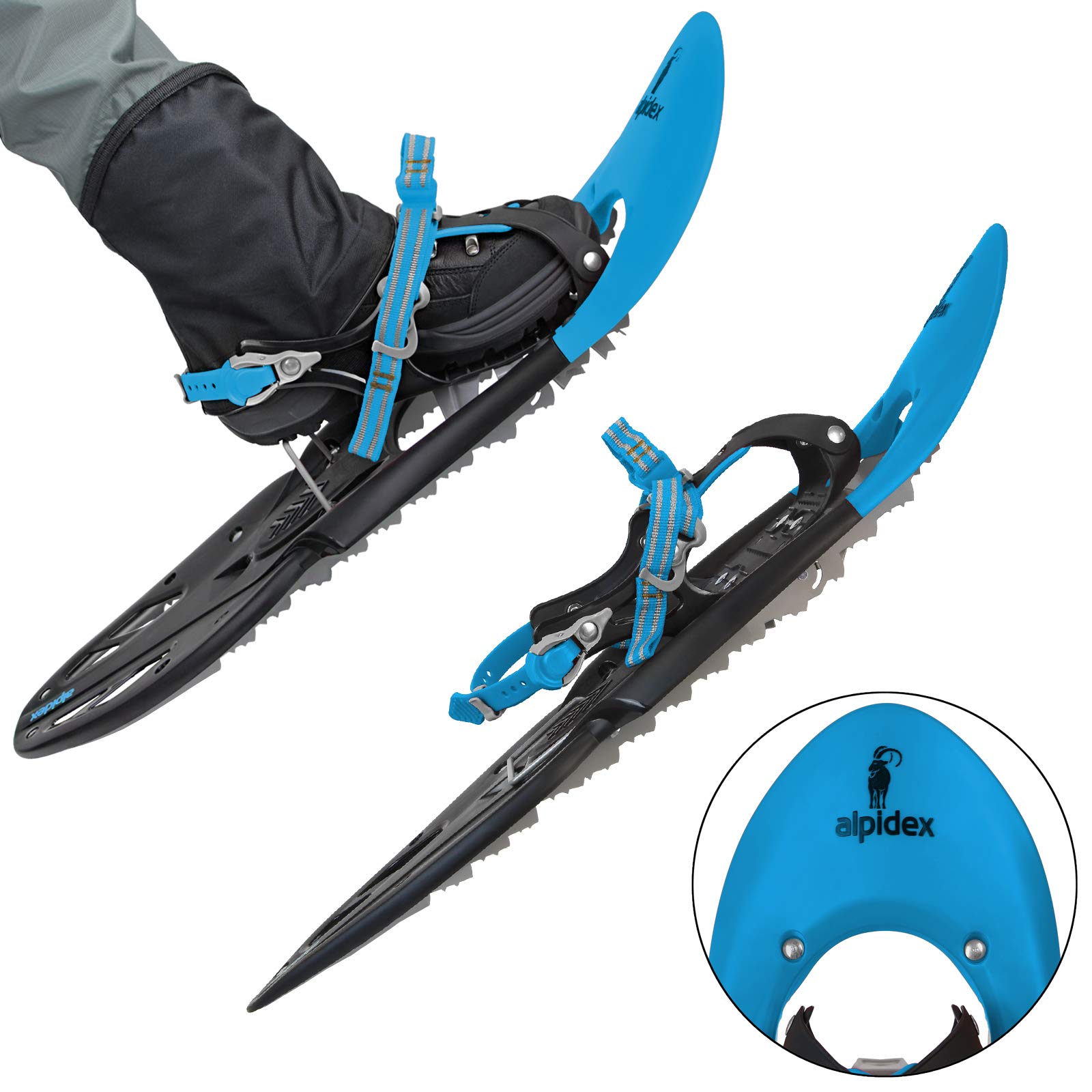 ALPIDEX Raquetas Nieve Luengo Adulto 38-46 Bolsa Transporte
