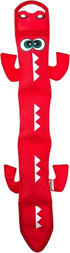 Outward Hound - Fire Biterz. Juguetes chillones para perro hechos de material para mangueras contra incendio reales Rojo (Red Dragon)