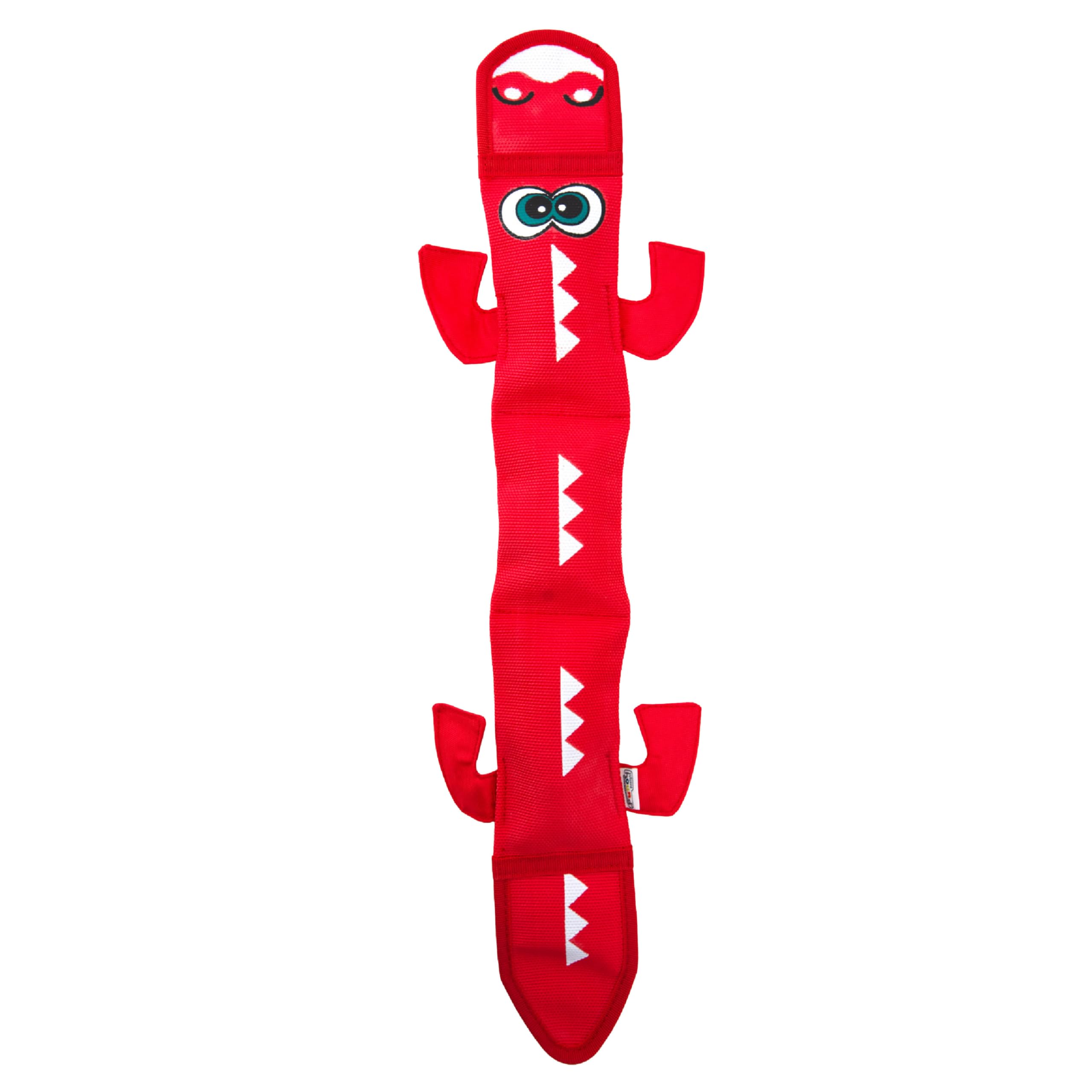 Outward Hound Fire Biterz Dragon Plush Firehose Material Interactive Dog Toy Large