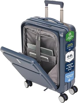 Aerolite 55x40x20 Expandable Cabin Suitcase with Front Laptop Compartment