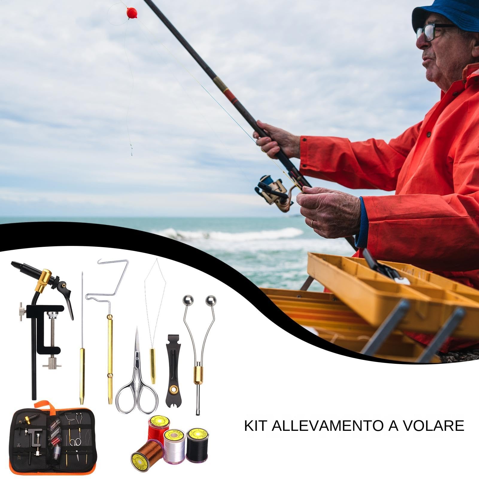 Kit Herramientas Pesca Con Mosca Robusto, Multifuncional, Equipo De