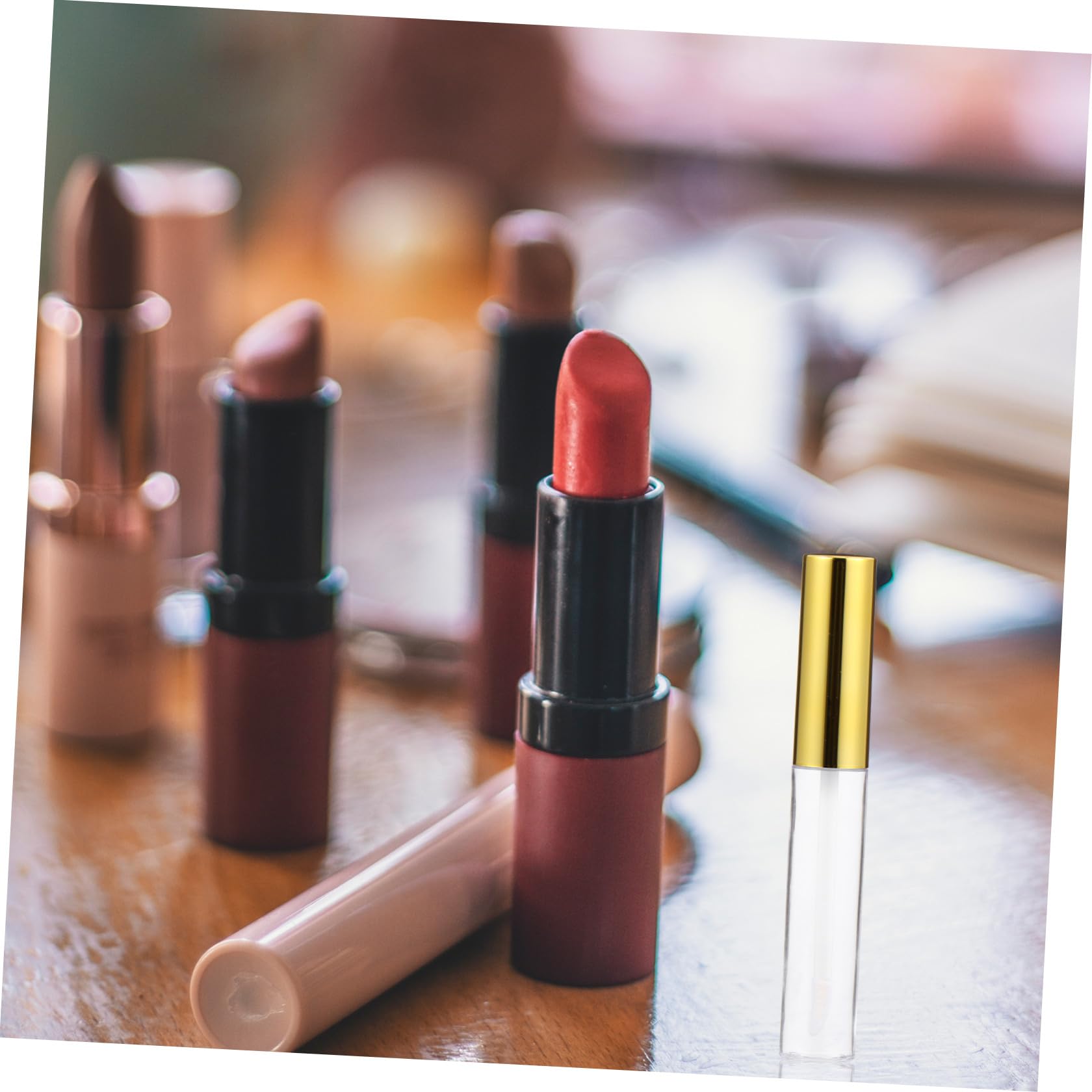 DECHOUS 36 Tubos de Brillo de Labios 10 Ml Rellenables Plástico para Embalaje Cosmético DIY