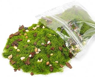 Model Grass Terrain Powder, Diorama Scenery Supplies for Sand Table Model Building and Fairy Gardens, Light Green