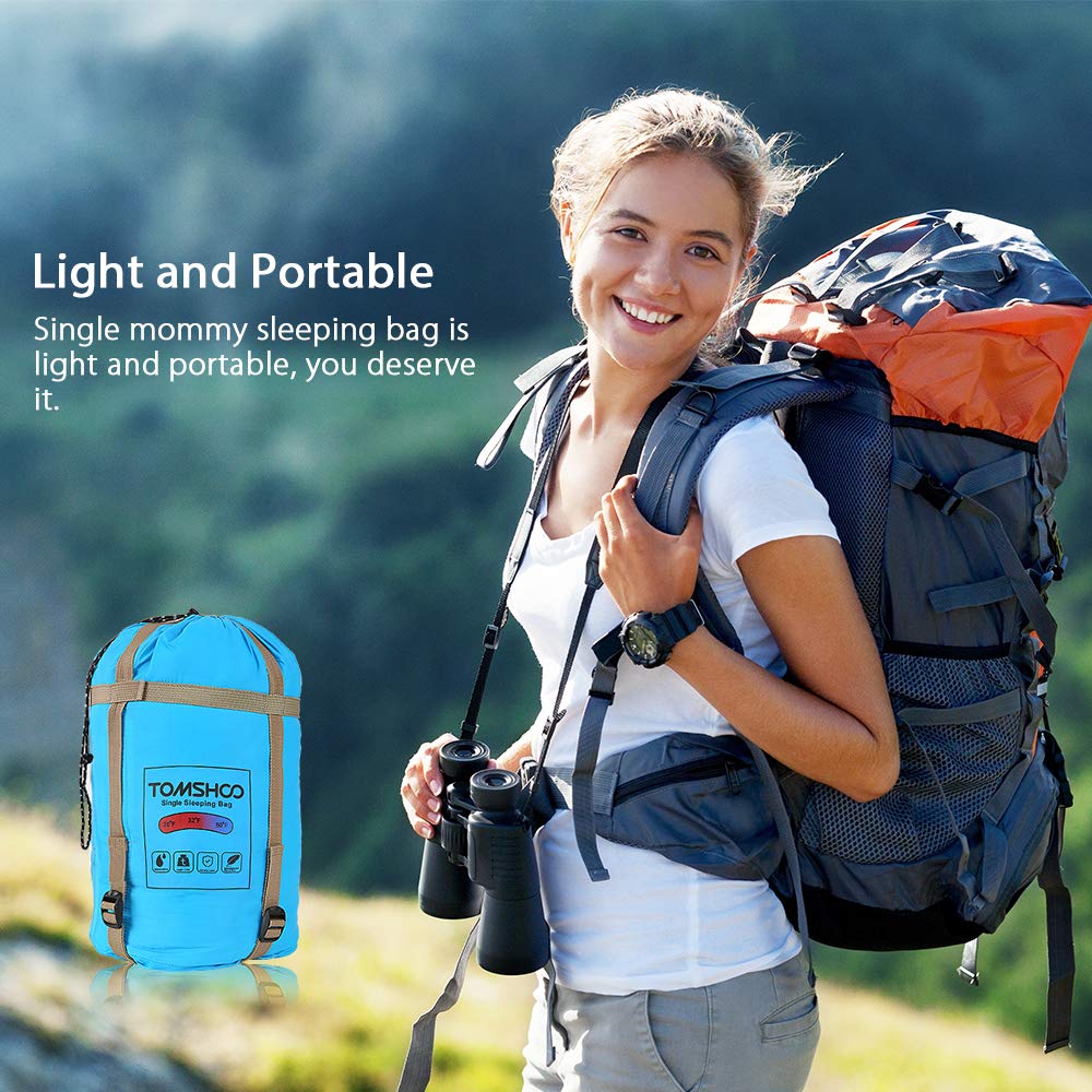 Amazon | TOMSHOO 寝袋 軽量 封筒型マットアウトドア 登山 車中泊 防災