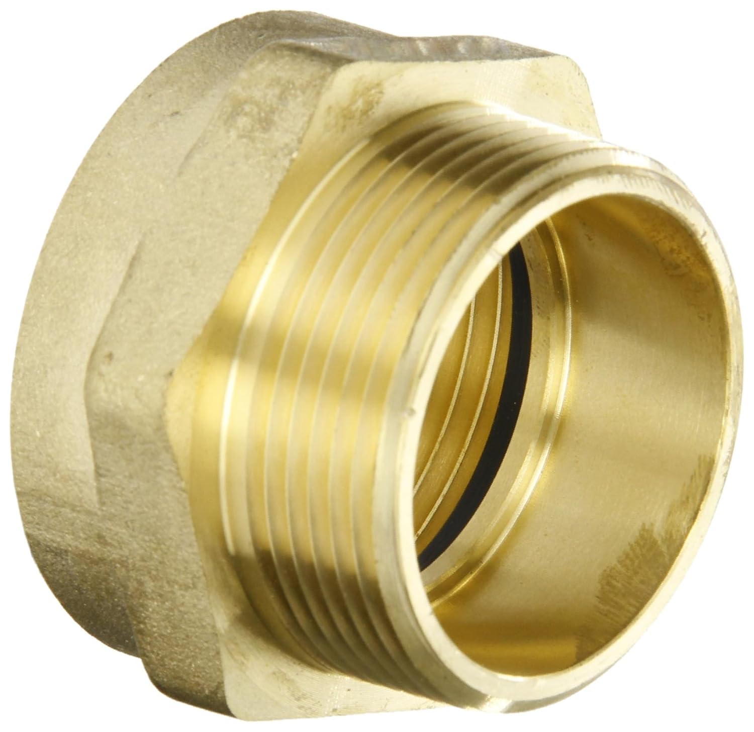 Dixon Valve & Coupling FM15F15T Brass Fire Equipment, Hex Nipple, 1-1/2