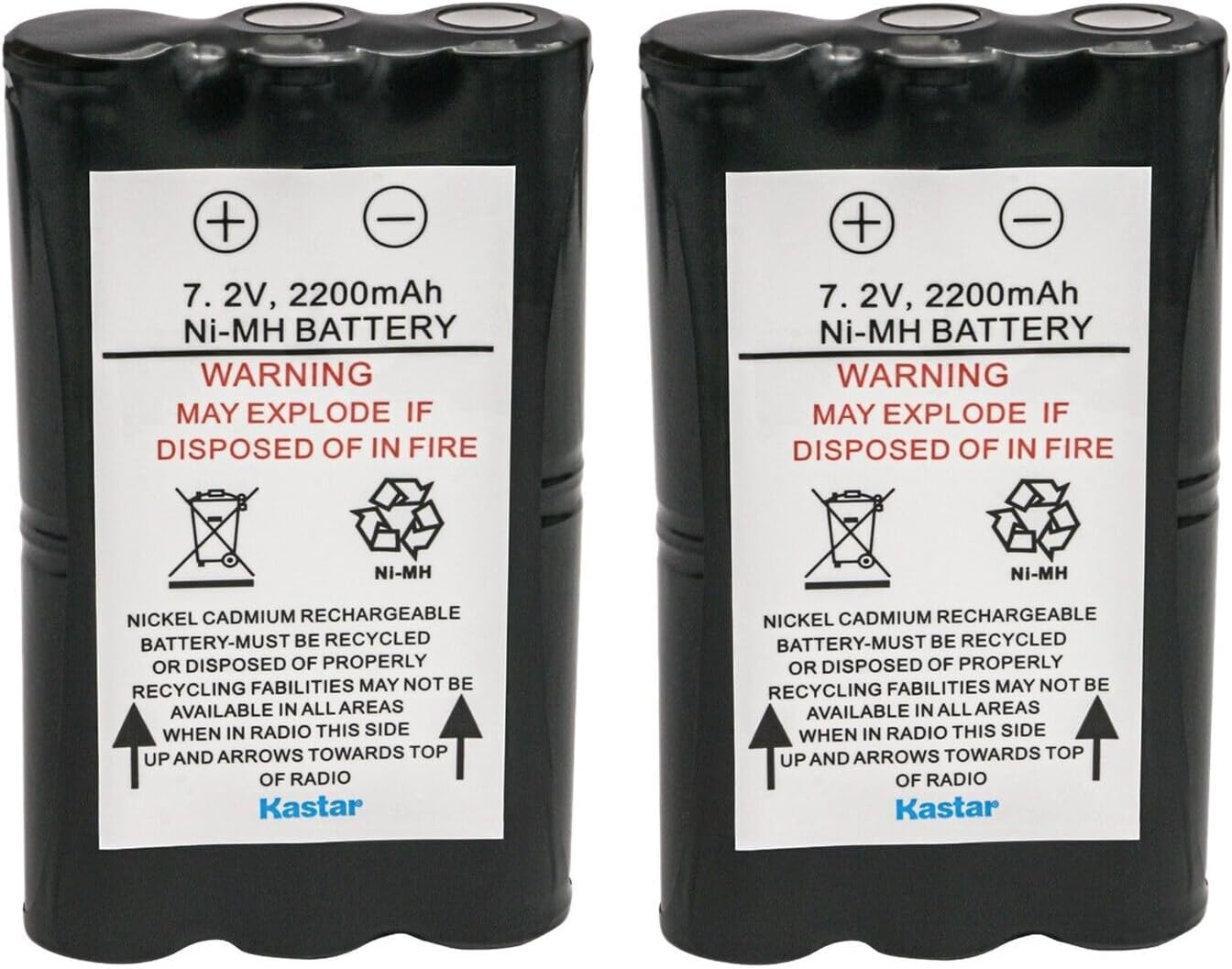 Kastar 6-Pack HNN9018A Battery Replacement for Motorola HNN9018, HNN9018A, HNN9018AR, HNN9018B, HNN9018BR Battery, Motorola CP50, Radius SP50 (Standard Model) Radio