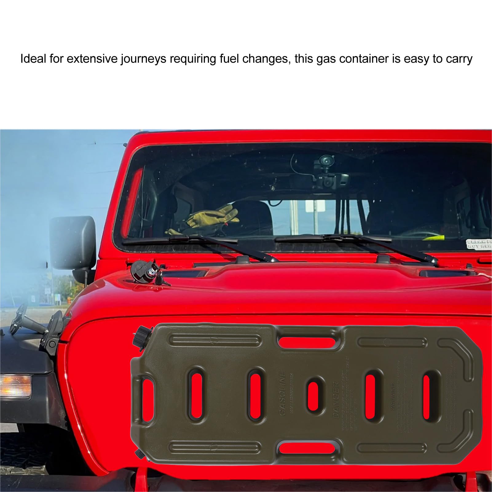 Tanque De Gasolina Antiestático De 20 L (5.2 Gal) De Plástico Para Coche – Bidón Portátil