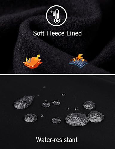 Miniatura 3 de BALEAF Chaqueta de forro polar para mujer, resistente al agua, cremallera completa, para invierno, clima frío, chaquetas térmicas para entrenamiento