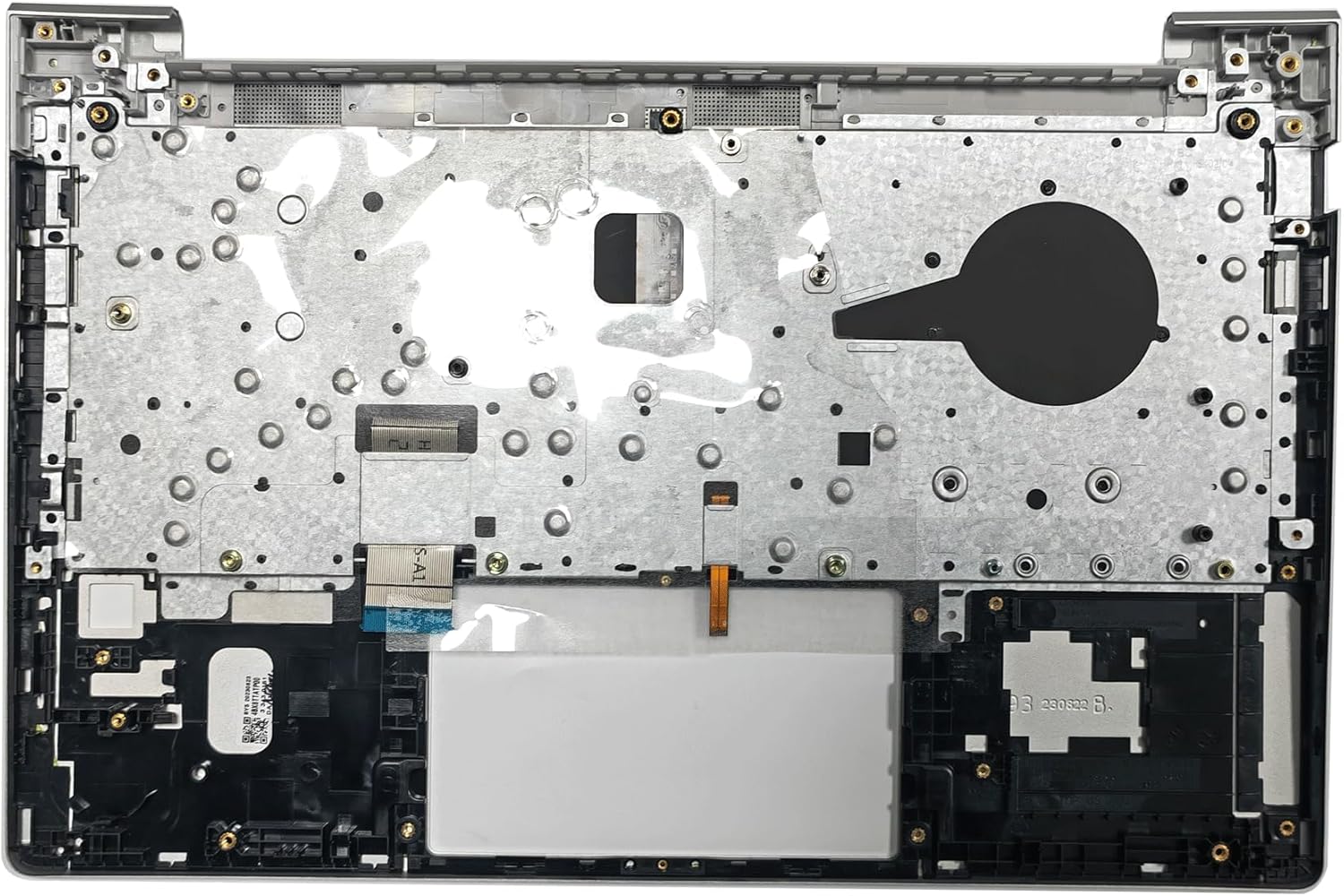 Replacement Upper Case Palmrest for HP Probook 440 G10 Series Laptop with Backlit Keyboard Assembly US Layout Top Cover N42405-001 Silver