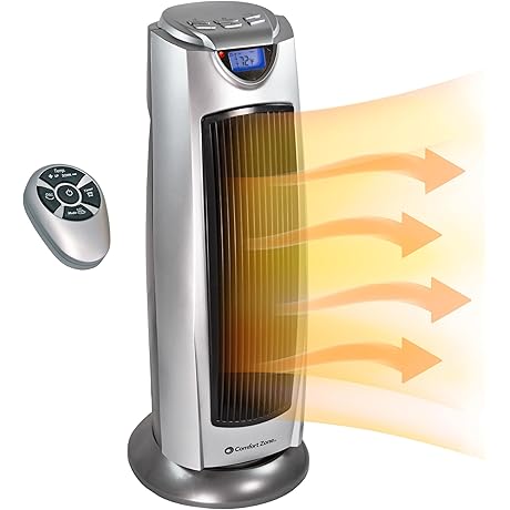 CZ499R Comfort Zone Oscillating Tower Space Heater