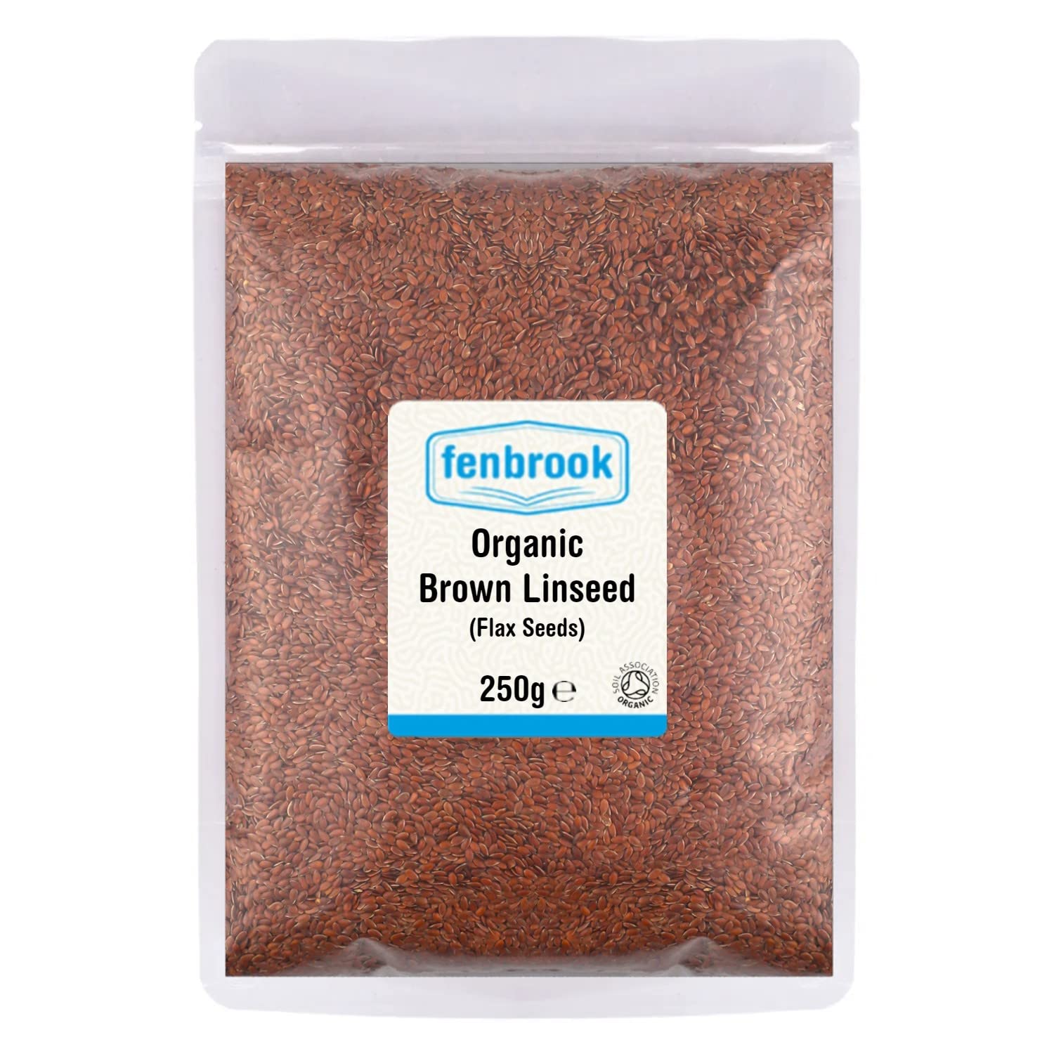 Organic Brown Linseed (Flax Seeds) 250g Certified Organic by Fenbrook Organic