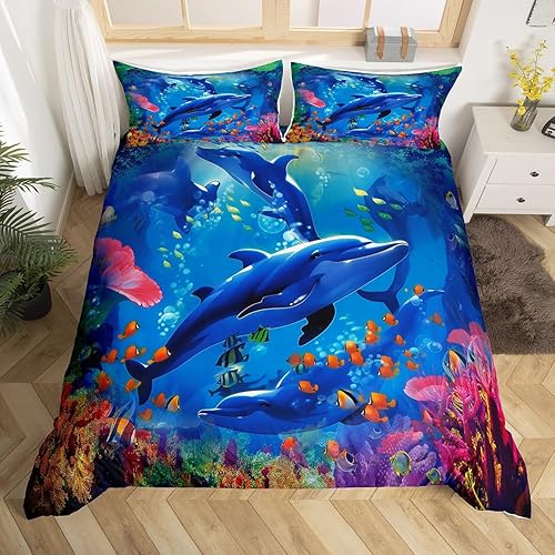 Miniatura 16 de Erosebridal Juego de funda de edredón náutica, tamaño Queen, diseño retro de velero, para niños, adolescentes, niños, funda de edredón con temática