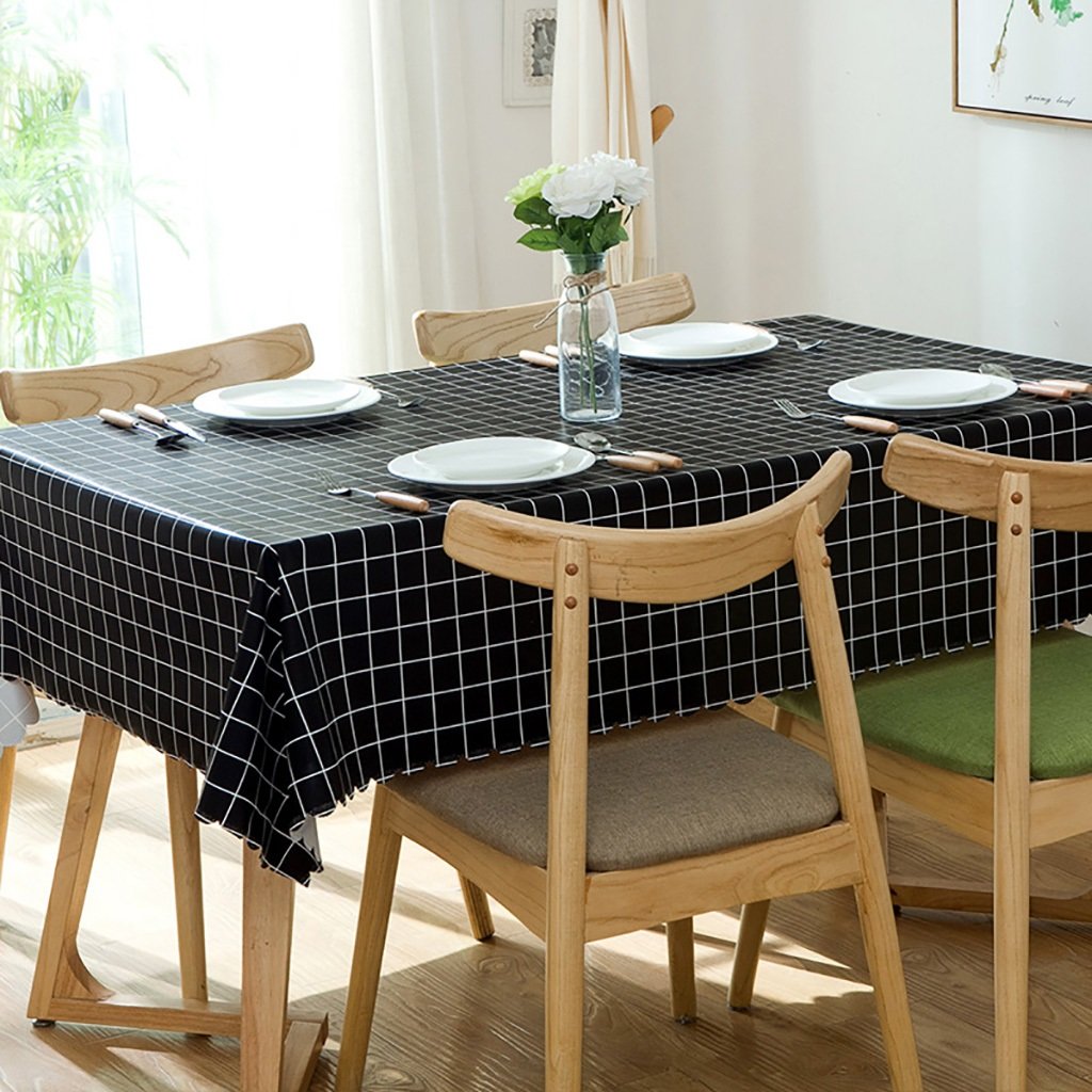 Nappe imperméable treillis en PVC rectangle et carrée pour table de bureau