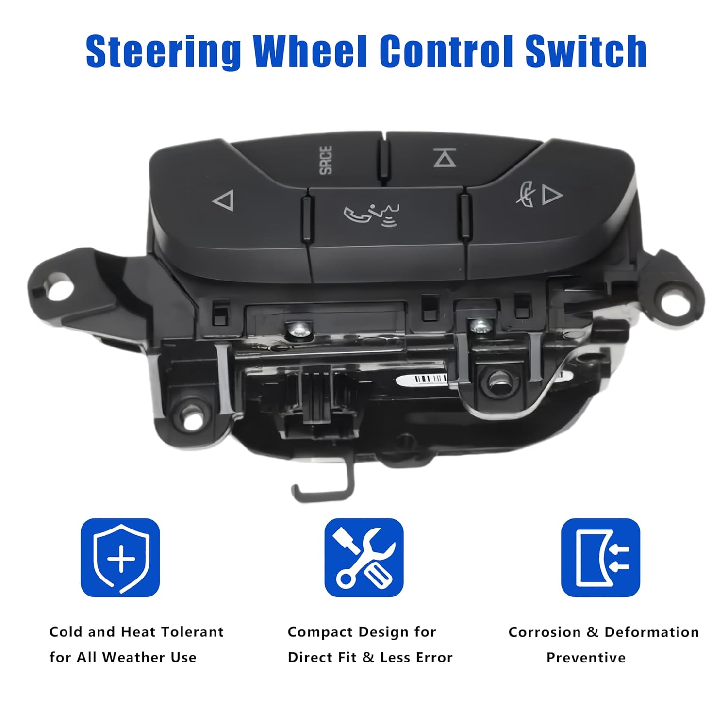 25851950 Car Steering Wheel Radio Cruise Control Switch Compatible with GMC Sierra Chevry Silverado 1500 2007-2010