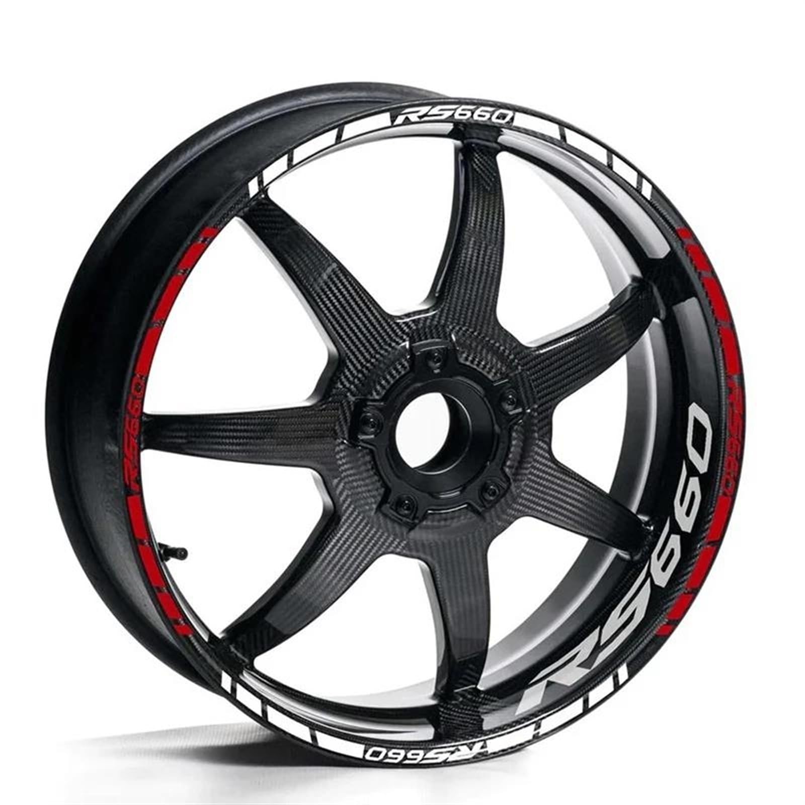 Motorcycle Wheel Sticker Reflective Rim Decal 17" Stripe Tape Accessories for Aprilia RS660 RS 660(Color1)