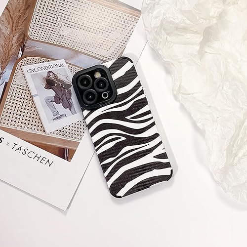 Miniatura 4 de Funda compatible con iPhone 13 Pro Max a la moda, simple, lindo patrón de ondas de rayas de cebra para niñas y mujeres, TPU suave a prueba de