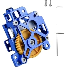 Bamboo Lab x1 p1 Metal Extruder Kit CNC Metal Hollow Lightweight Extruder Shell for Bamboo Lab X1/P1 Series,3D Printer with Dual Hardened Steel Extrusion Gear for Increased Extrusion Force with