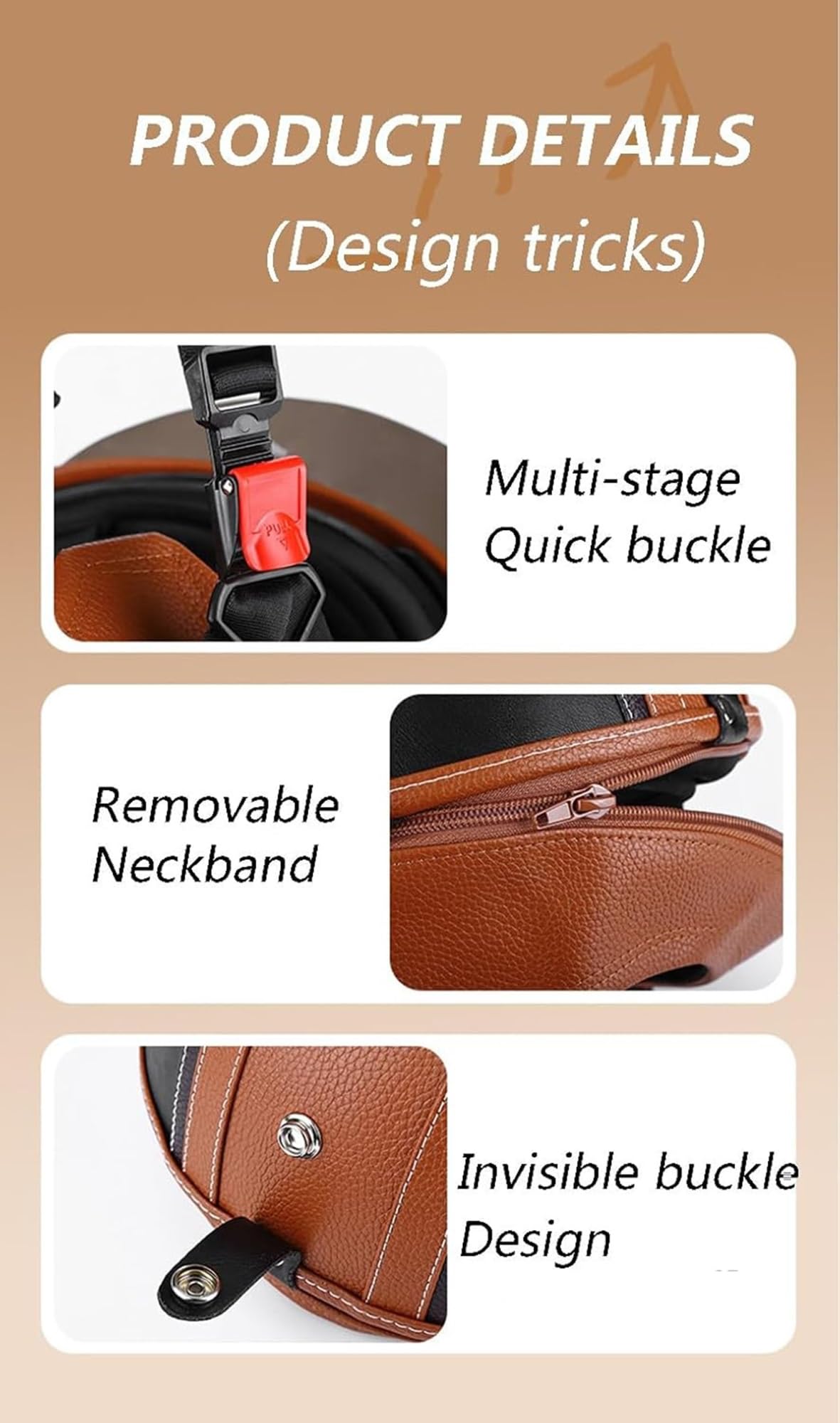Retro Halbschalenhelm Halbhelme Leder Motorradhelm Mit ECEDOT Genehmigt Brain-Cap Halbschale Roller-Helm Mit Schutzbrille Scooter-Helm Jet-Helm Für Erwachsene Herren Damen