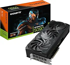 Placa de Vídeo Gigabyte RTX 5090 Windforce OC 32G, 32GB GDDR7, Ray Tracing, Alto Desempenho para Games e Criação – GV-N5090WF3OC-32GD