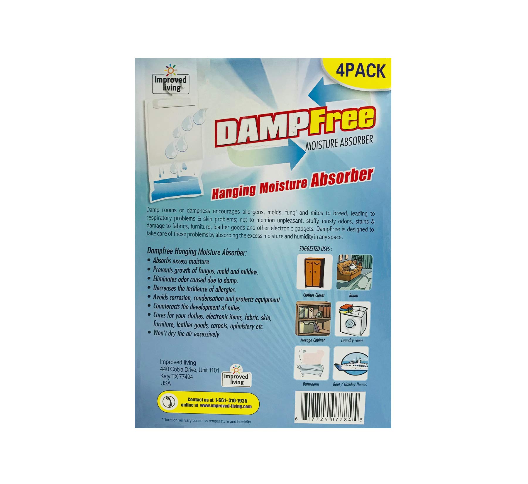 Dampfree Moisture Absorber - 4 Pack -3