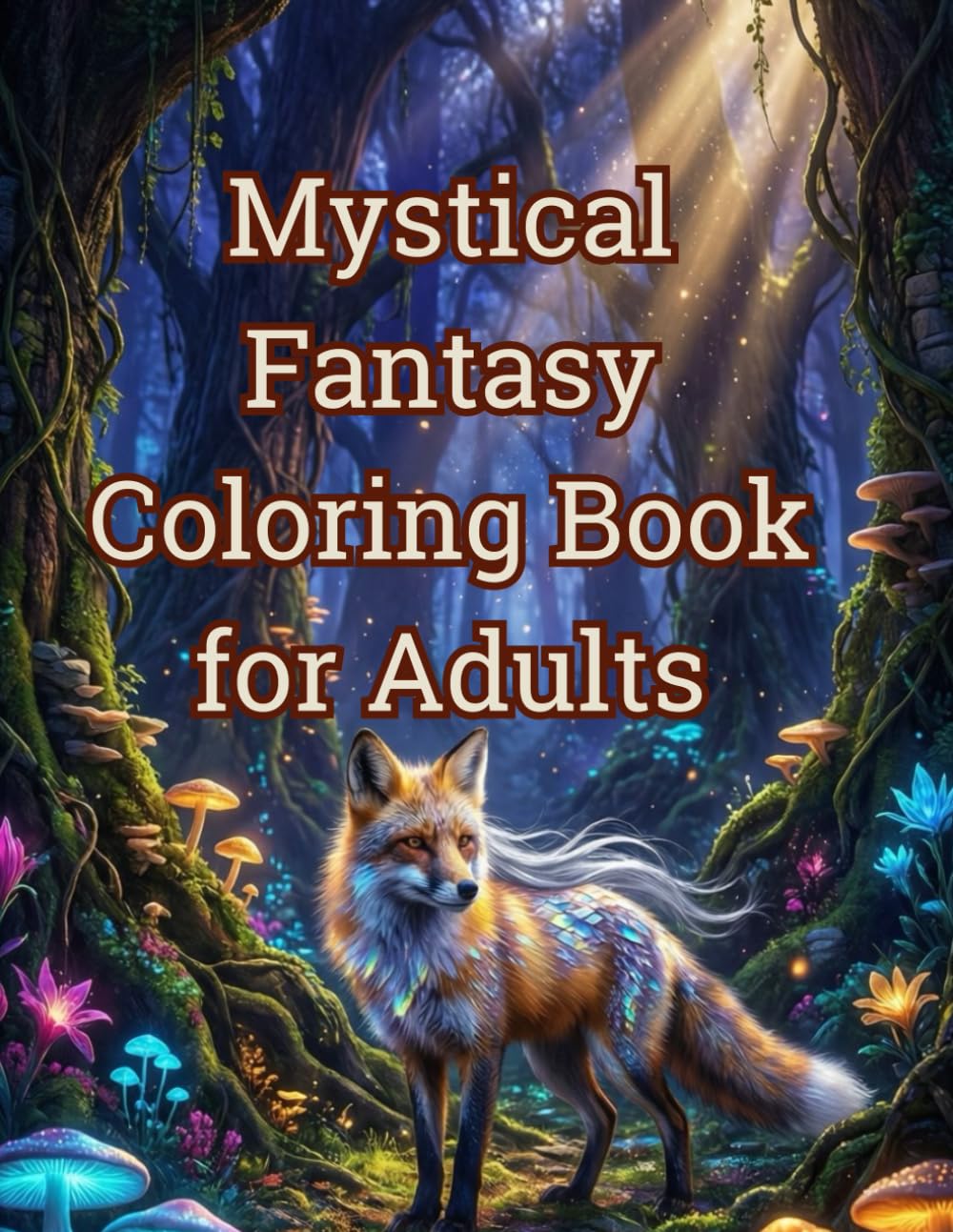 Mystical Fantasy Coloring Book for Adults: Enchanted Cottages, Dragons, Whimsical Gardens, Fairytale Worlds & Magical Creatures for Relaxation and Stress Relief