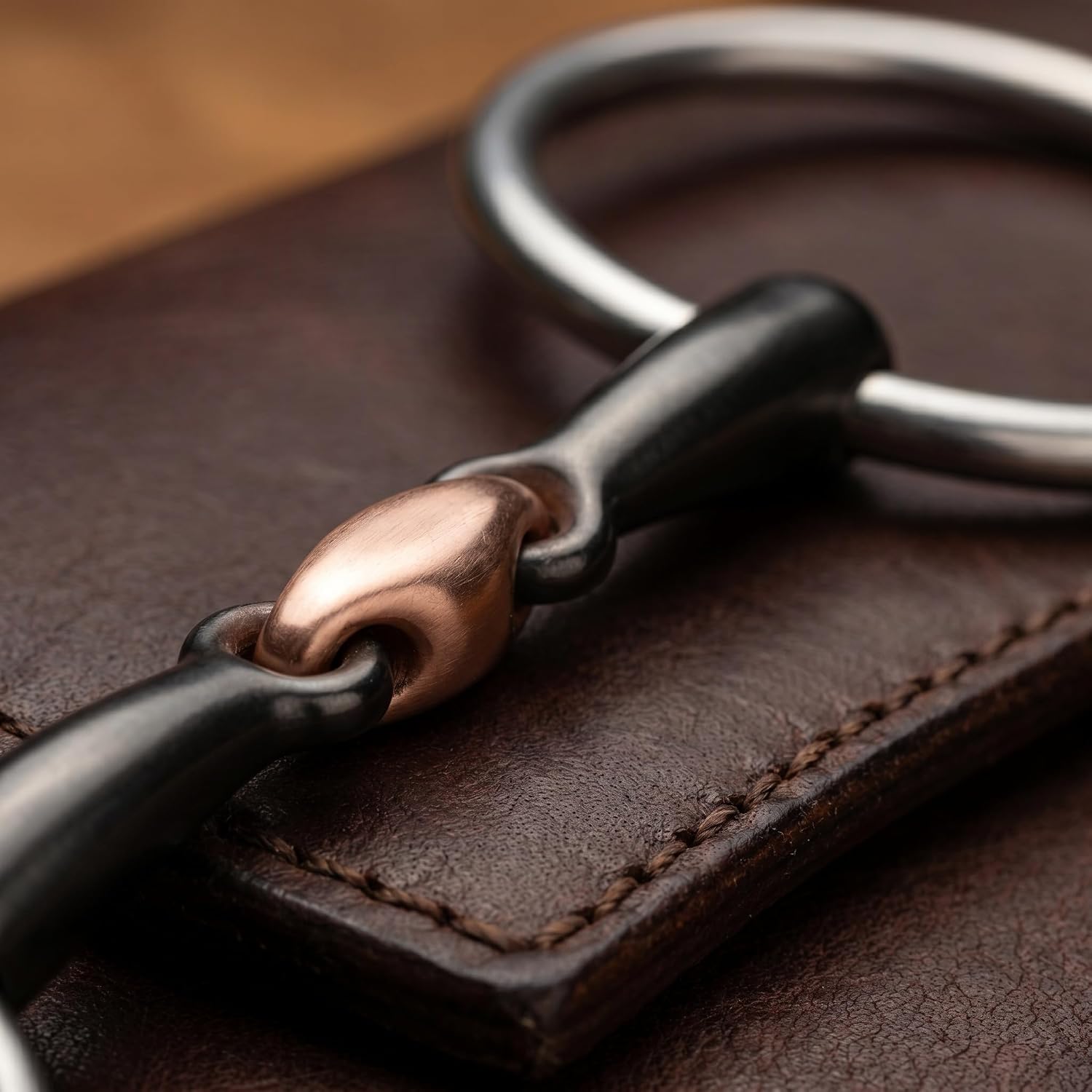 5'' Horse Snaffle Bit, Stainless Steel Bit with Copper Mouth, Western Equestrian Training Bit