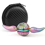 Hand Fidget Spinner Toy for Kids Adults, Rainbow Metal Sensory Ball Orb Toy for Boys Gilrs, Gift for Anxiety Stress Relief, Quiet Desk Toys Decoration for School Home Office
