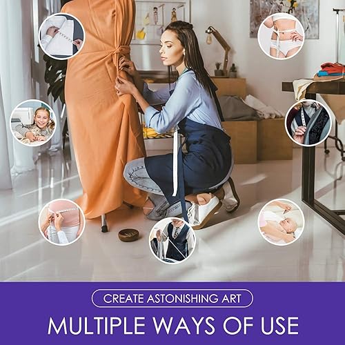 Miniatura 3 de Cinta métrica, regla suave iBayam - Cinta métrica para pérdida de peso corporal, tela, costura, tela a medida, suministros de manualidades de