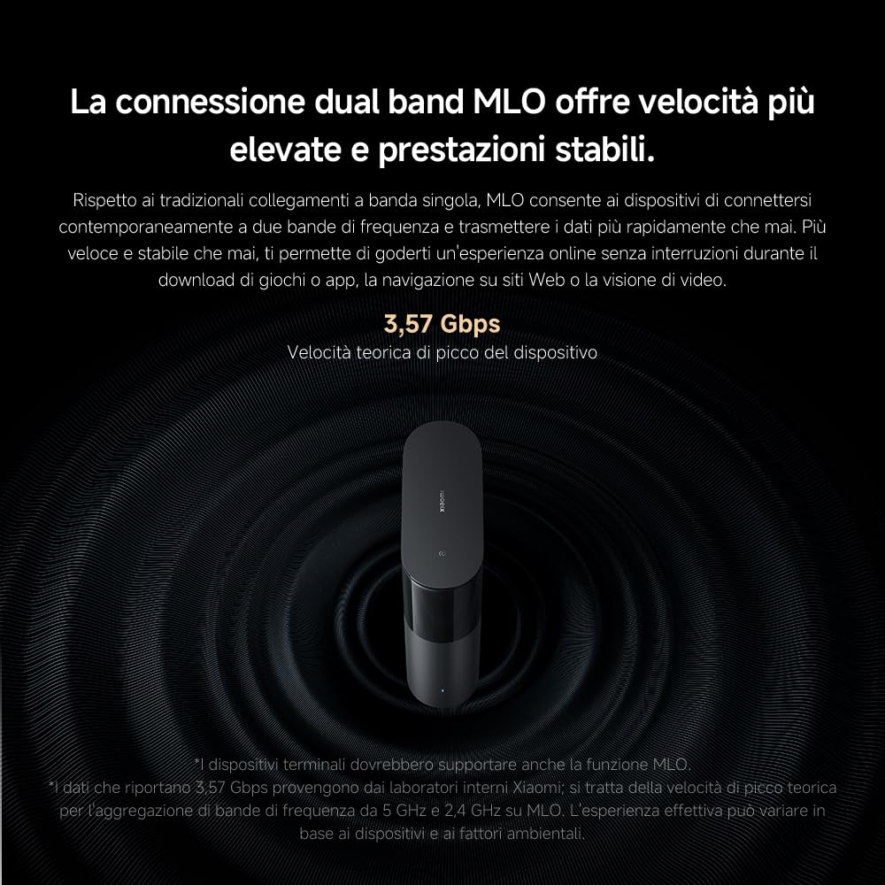 Router WiFi7 BE3600 - Porta 2.5G, Mesh WiFi, BLE, Connessione Multi-Dispositivo con Bassa Latenza
