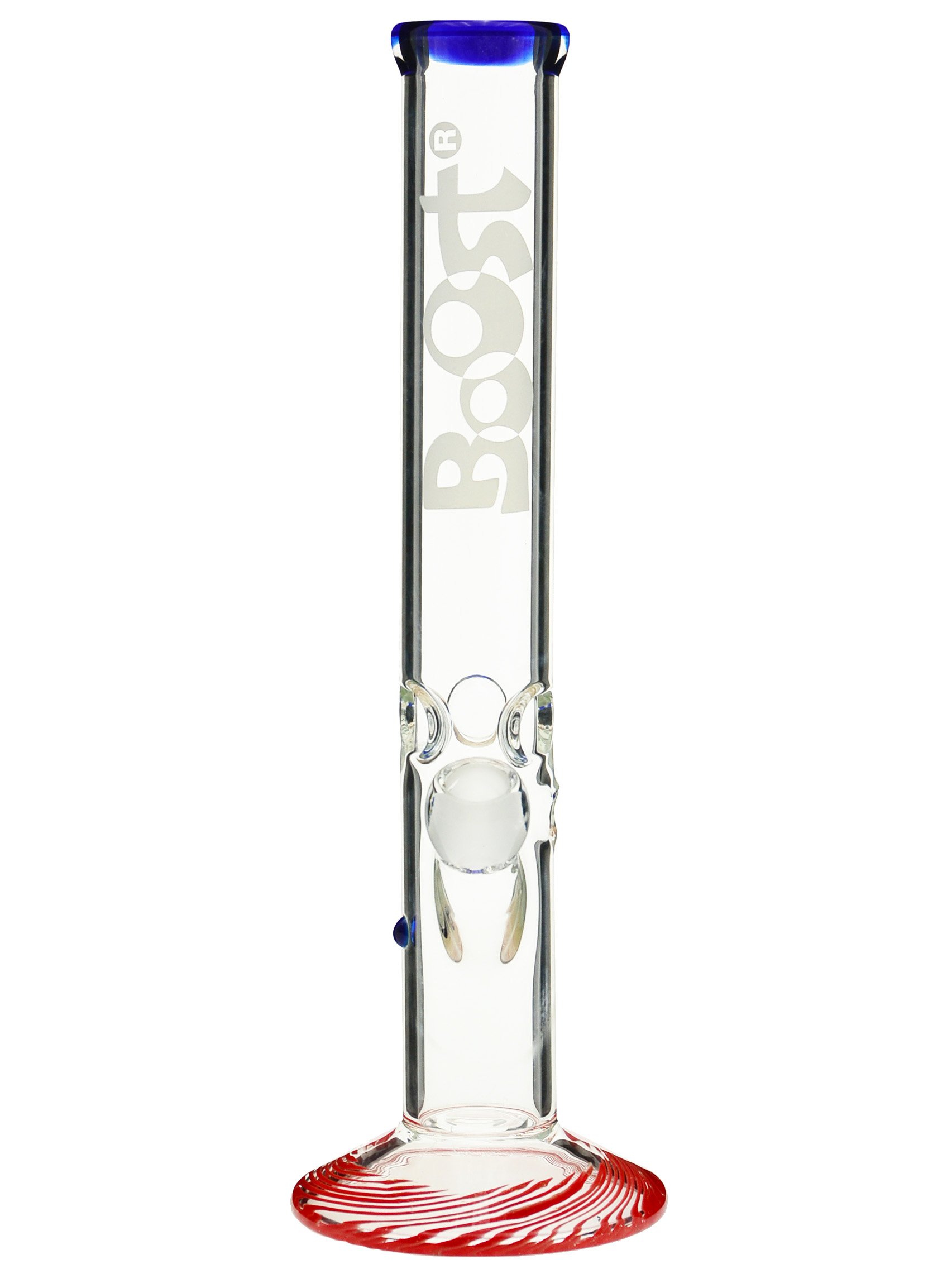 Boost Bong mit farbigen Applikationen, gerade - 38 cm, 18,8 mm - Head&Nature Bong-Kollektion