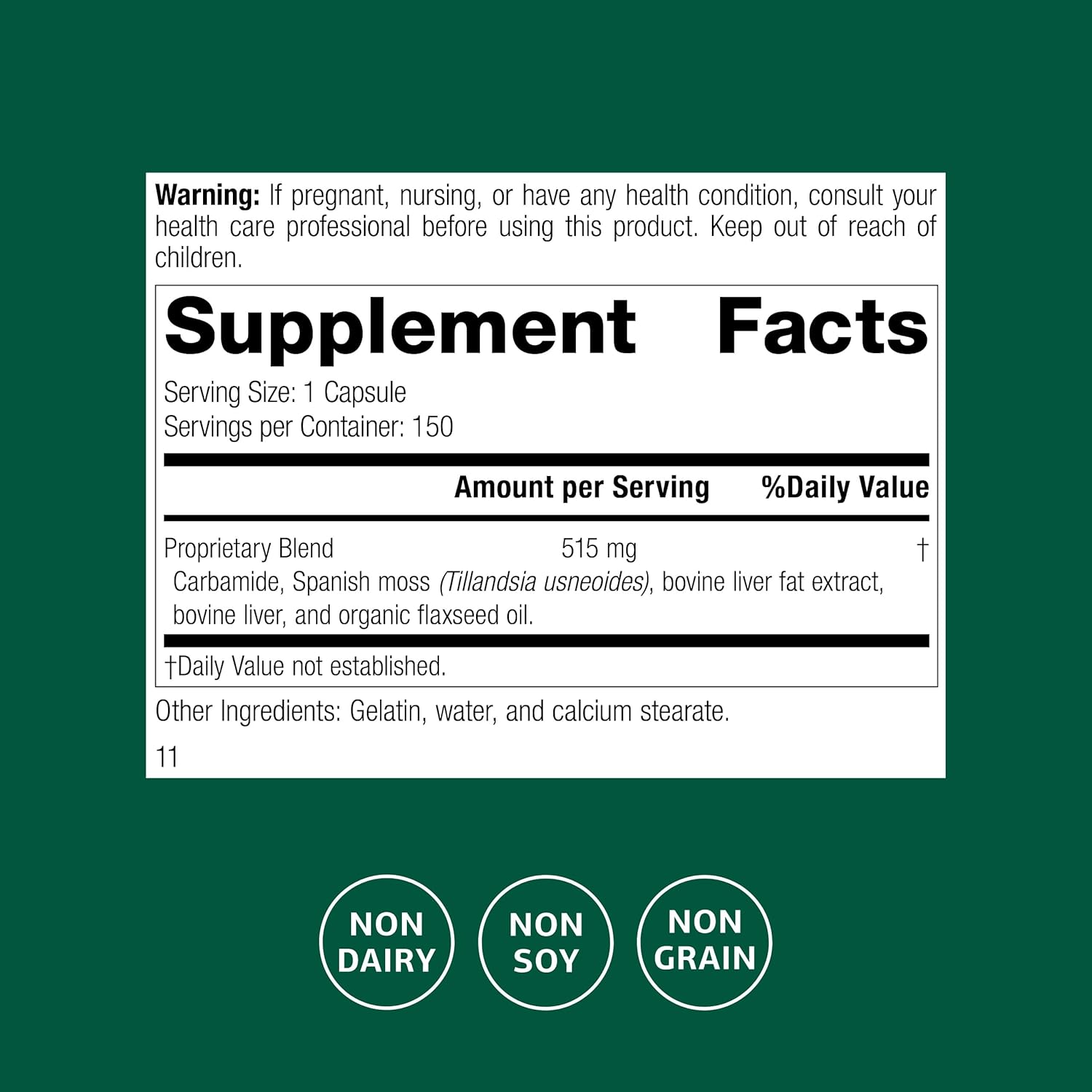 Standard Process Super-EFF Fluid Level Dietary Supplement - Non-Dairy, Non-Soy, & Non-Grain - Fluid & Energy Level Support - 150 Capsules - Image 2