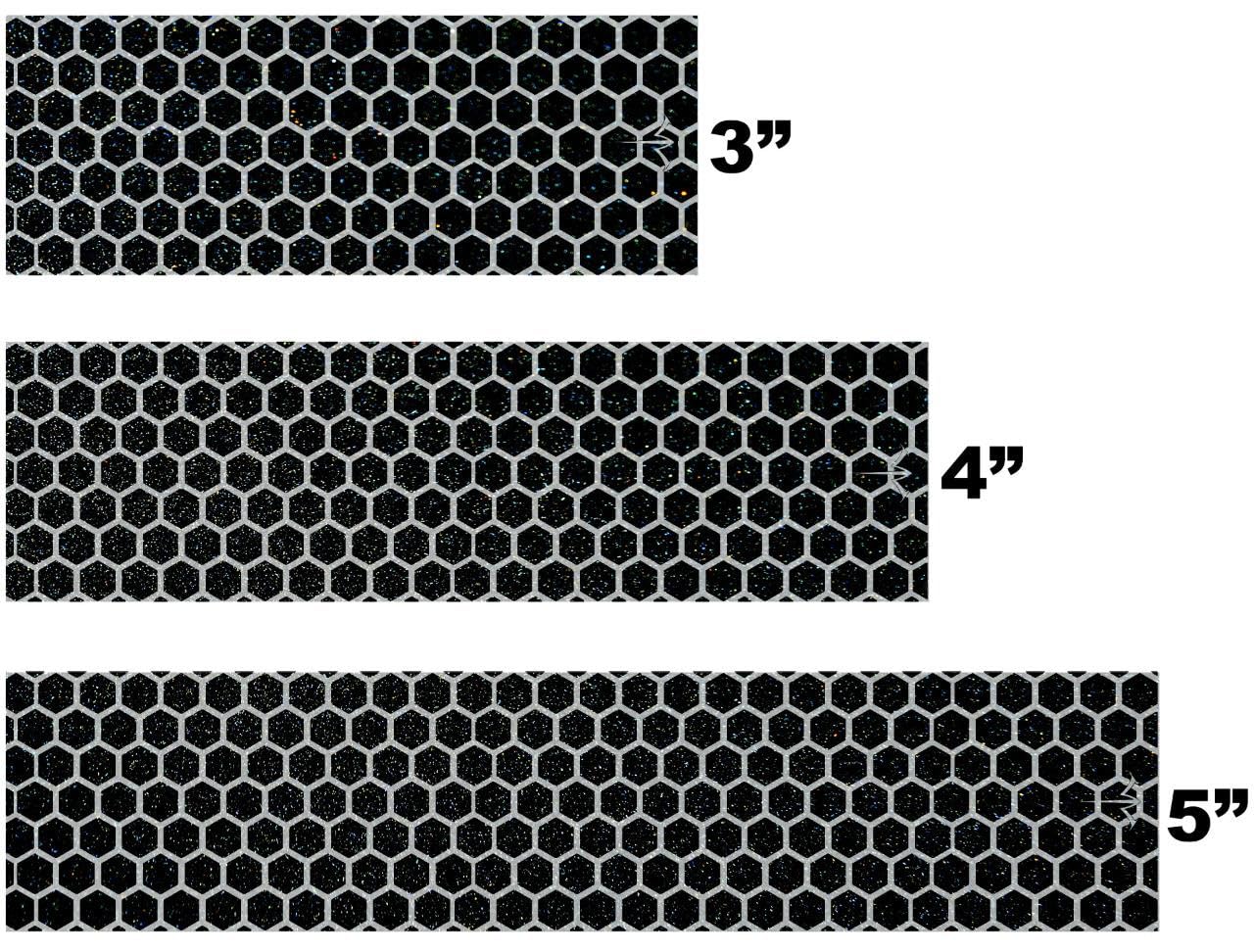 White Water Archery Black Reflective Filled Honeycomb Arrow Wraps 15 Pc Pack Choose Length Width (5
