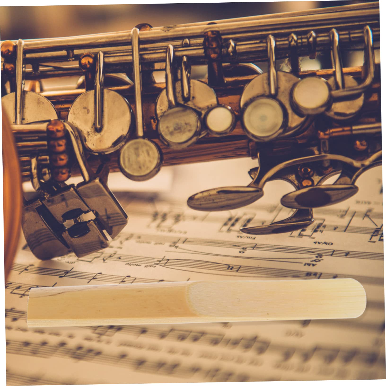 BESTonZON 50 Uds Clarinete Punta Más Delgada Clarinete Herramienta Accesorios Para Instrumentos Instrumento Tradicional Cañas De Saxofón Tradicional Cañas De Viento Cañas De Saxofón Natural