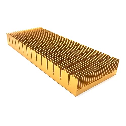 Módulo de enfriamiento, 5.9 x 2.36 x 0.7 pulgadas de aluminio disipador de calor disipador de calor aleta para amplificador LED de alta potencia,