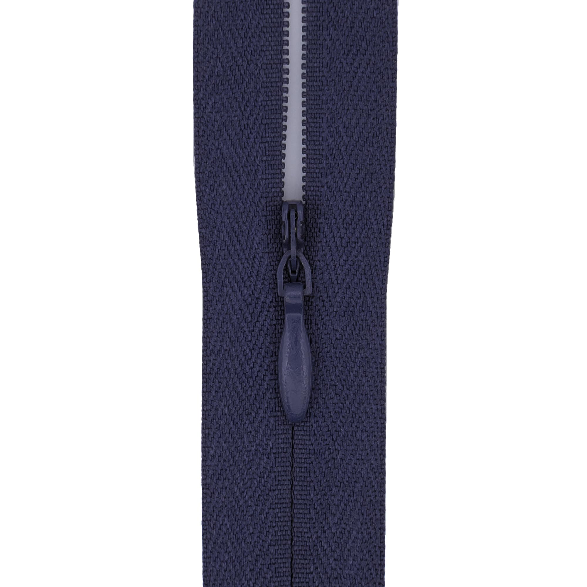 #3 Invisible Zip 20 Inch (51cm) –with Woven Tape for Gowns, Floor Cushions & Upholstery - Professional Hidden Nylon Zips for Dressmaking & Soft Furnishings - 5 Zips (Dark Navy)