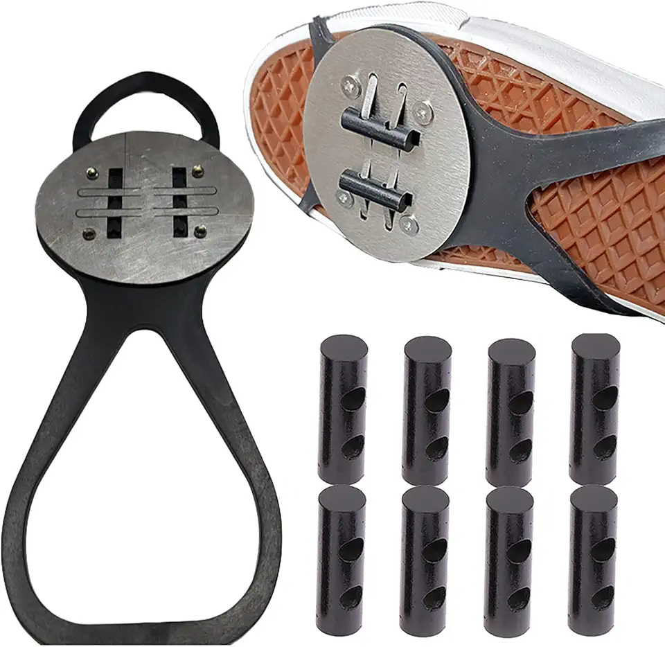 Bicycle Flint Pads, Skateboard Accessories, Motorcycle, Bicycle Friction Spark Pad, Footbrake Sparking Riding Shoes Accessories (Single Shoe Cover)