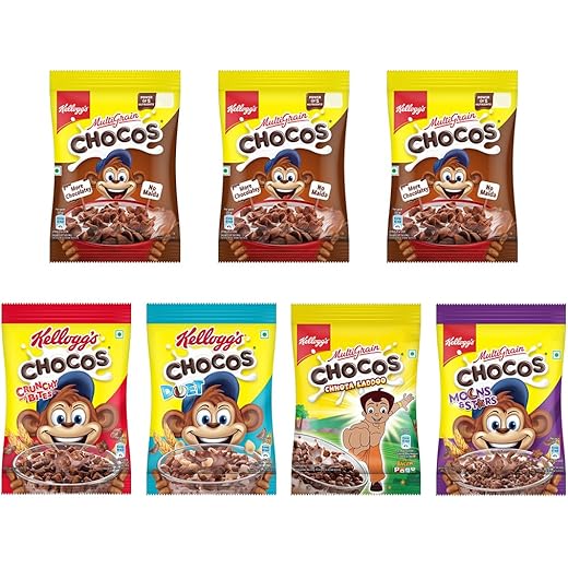Kelloggs Chocos Variety 140g - Calcium & Protein