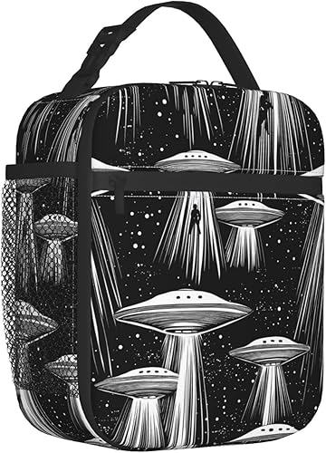 Miniatura 26 de Lonchera reutilizable con diseño de dragón para niños, mujeres y adultos, con aislamiento, linda bolsa de almuerzo de criaturas de fantasía, bolsa