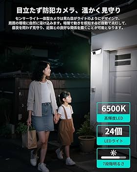 Amazon.co.jp: 「高隠蔽設計屋外防犯カメラ・AI人物検知・電源配線工事
