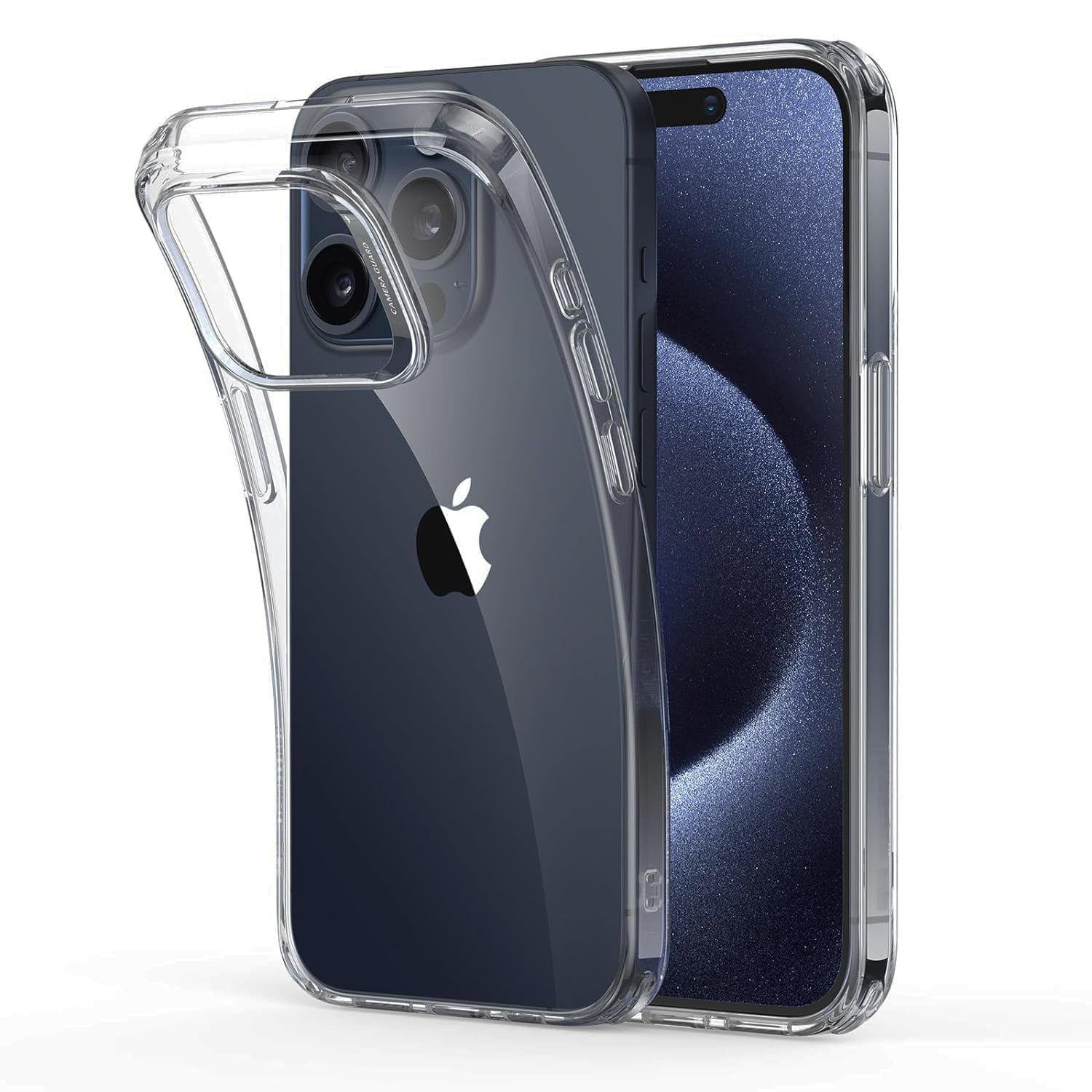 VJS Designed for Apple iPhone 15 Pro Max Back Cover Clear Case (6.7 inch) - Transparent, Soft Flexible TPU, Shockproof, Camera Bump, Clear and Military-Grade Drop Protection (B0CJNHMMR1) Amazon Price History, Amazon Price Tracker
