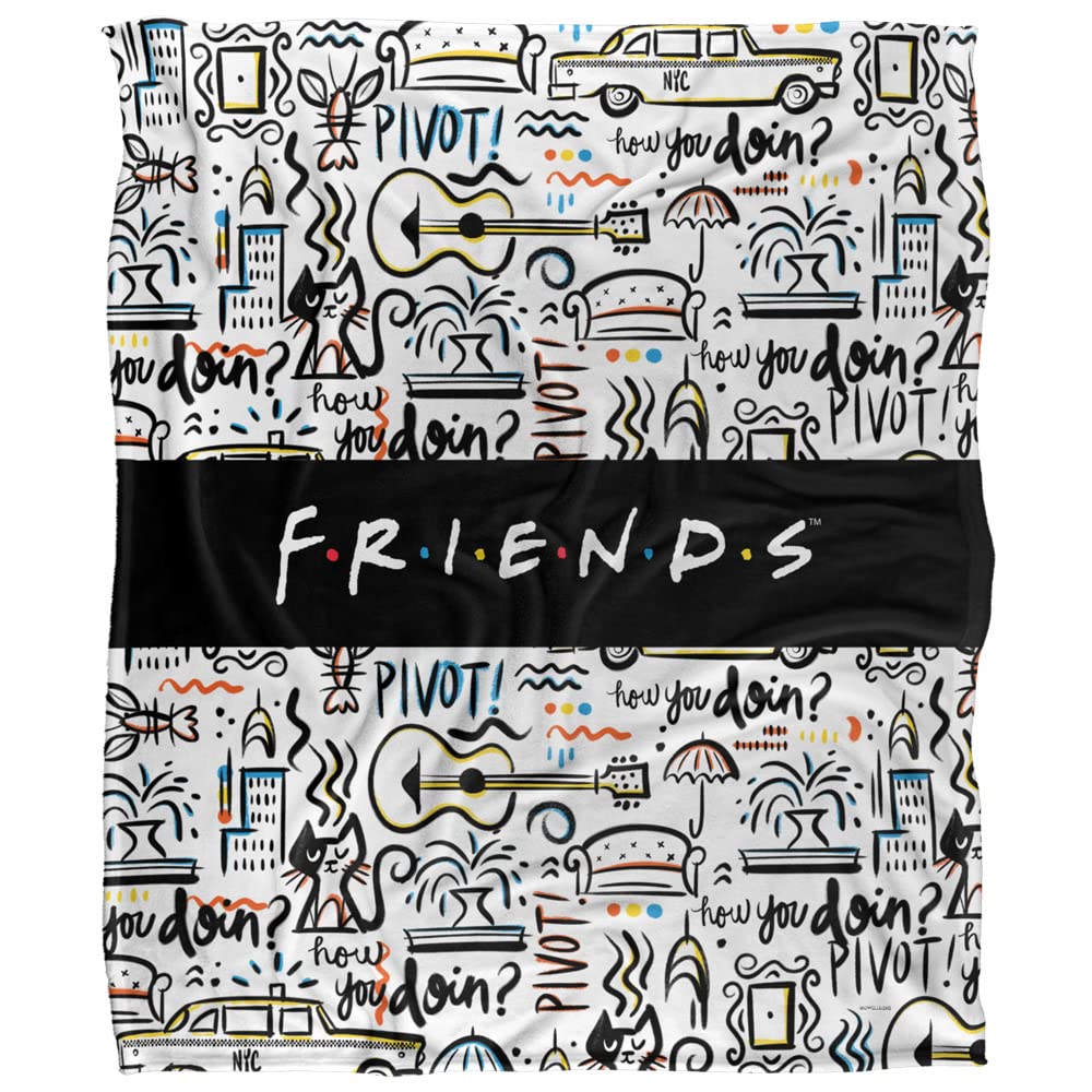 Friends Silky Touch Kuscheldecke, Optimalweich, 152 x 127 cm