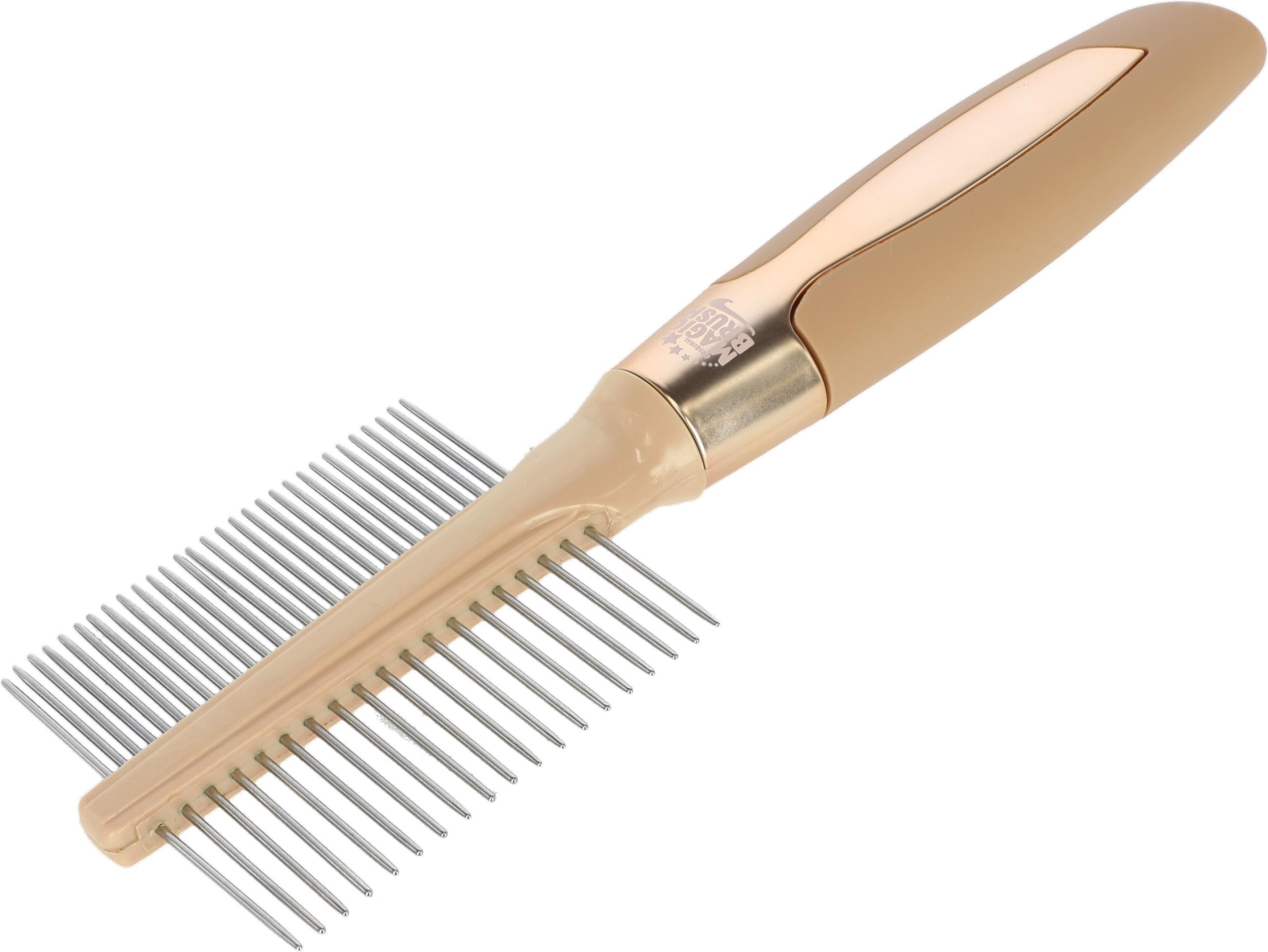 MagicBrush Fur Comb Fine/Coarse Dog 6.5 x 21 cm Golden