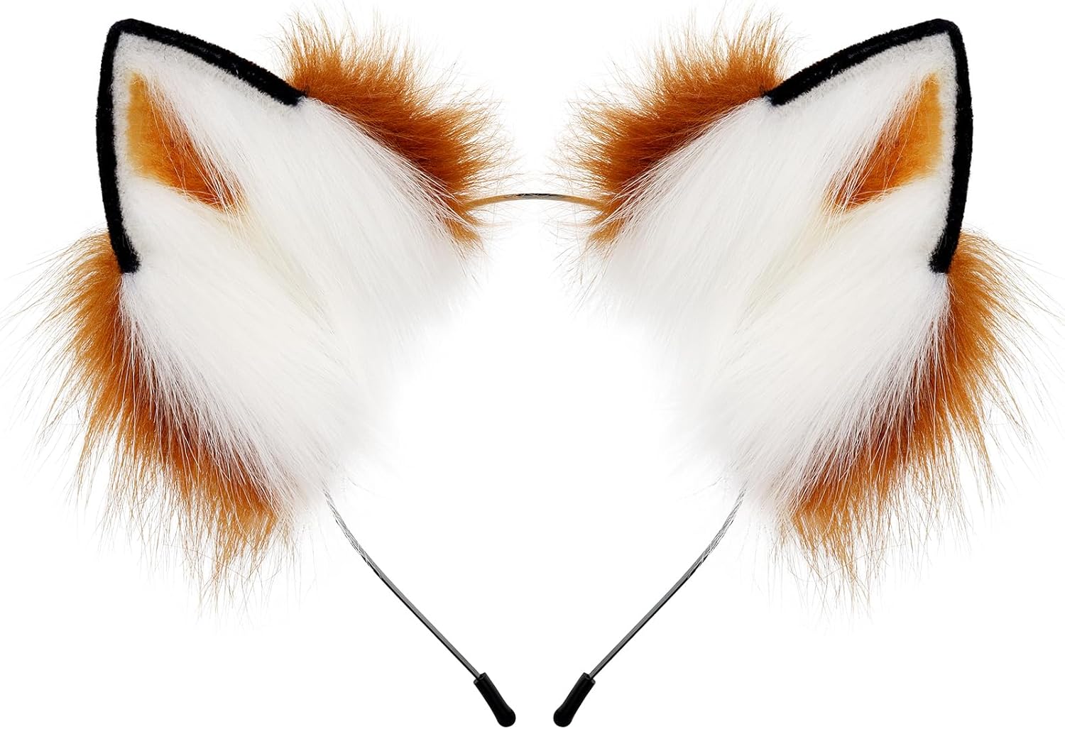 HAOAN Handmade Faux Fur Fox Wolf Ears Headband Halloween Christmas Cosplay Party Costume Accessories - Image 6