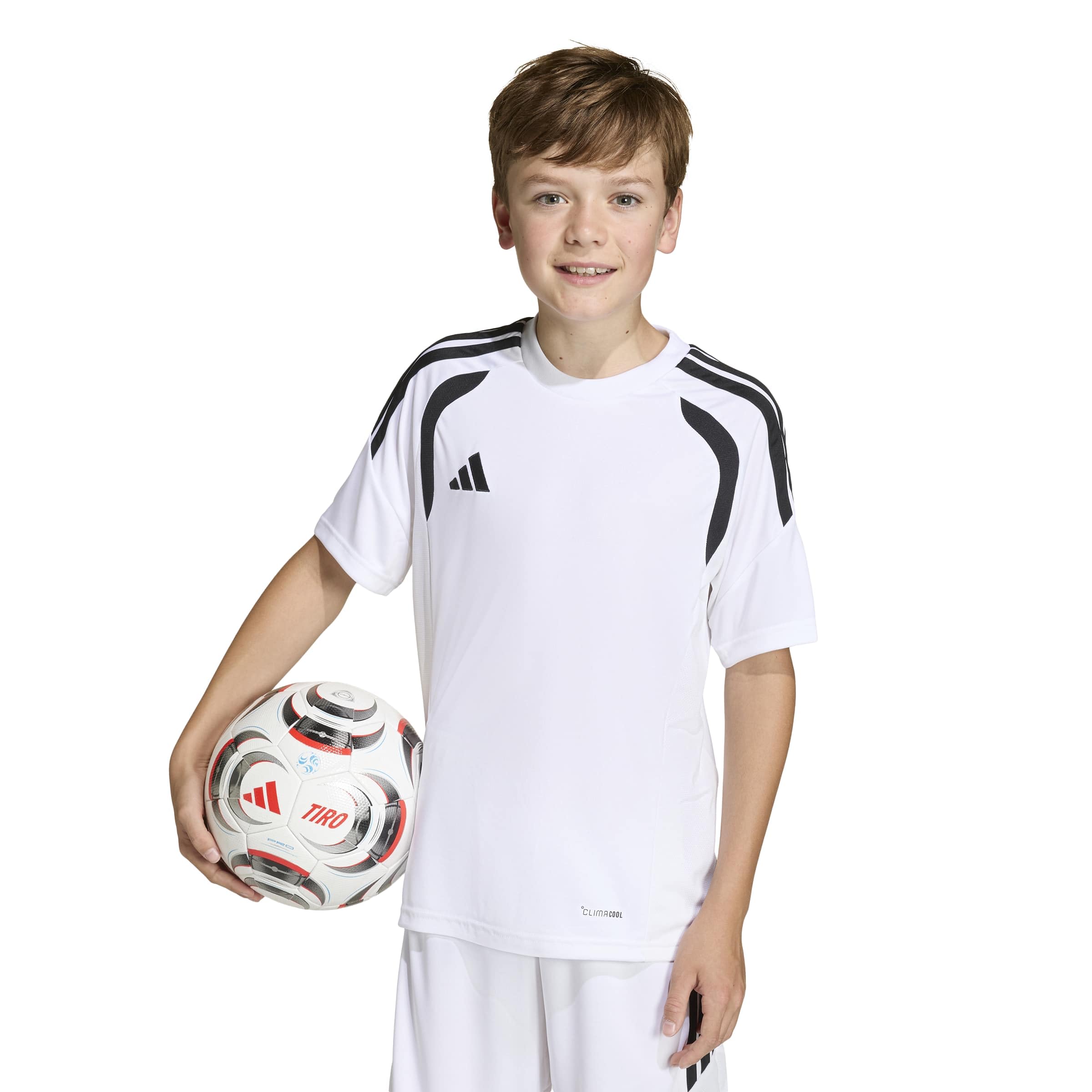 adidas Unisex Kids Tiro 26 League Kids Shirt, White/Black/Black, 5-6 Years