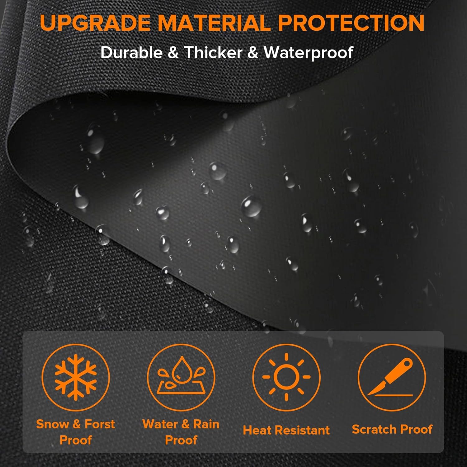 Car Windshield Cover for Ice and Snow Heavy Duty 600D Waterproof Oxford Fabric Windshield Snow Cover Fit for Most Cars Trucks Suvs Essential Car Winter Accessories X-Large Size (82.8 x 47 Inch)
