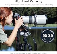 Vista 9 de Neewer Cabezal de trípode de cámara DSLR de perfil bajo, cabeza de trípode de montaje panorámico de 1.732 in con placa de liberación rápida de 1/4