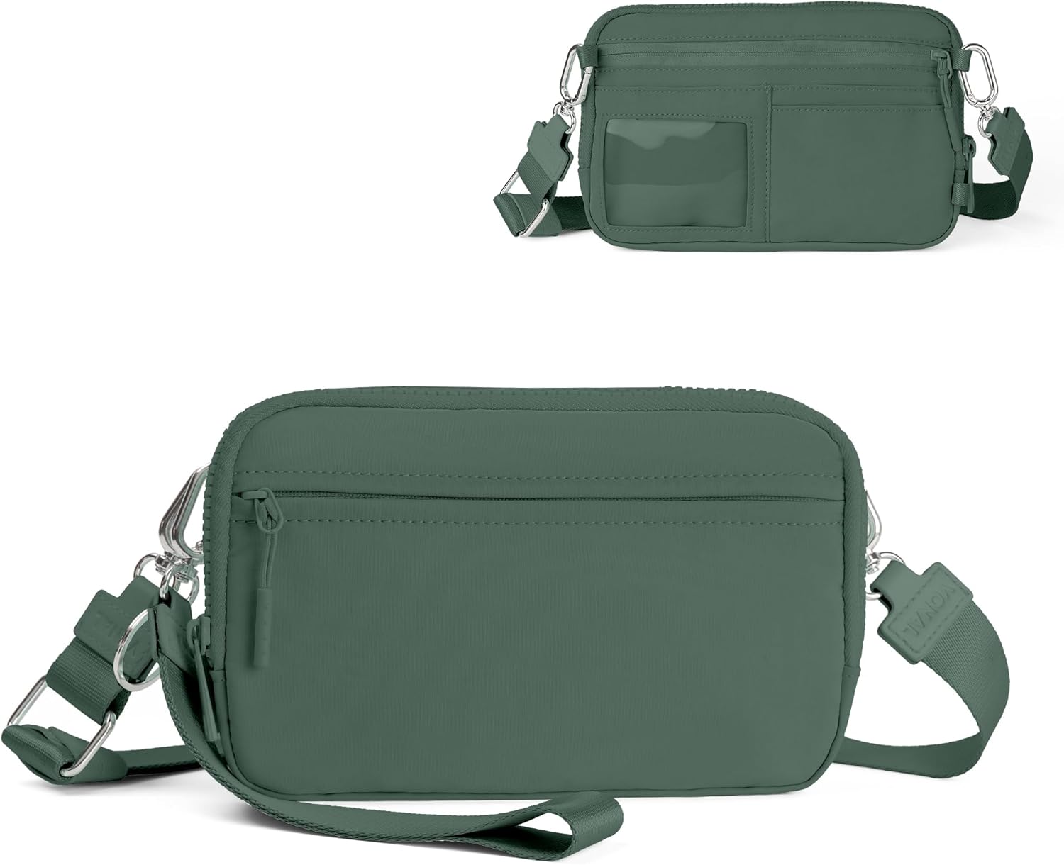 VONAL Wristlet Wallets for Women, RFID Wristlet Purse Built in Wallet, Small Nylon Crossbody Bags, Credit Card Holder - Image 9