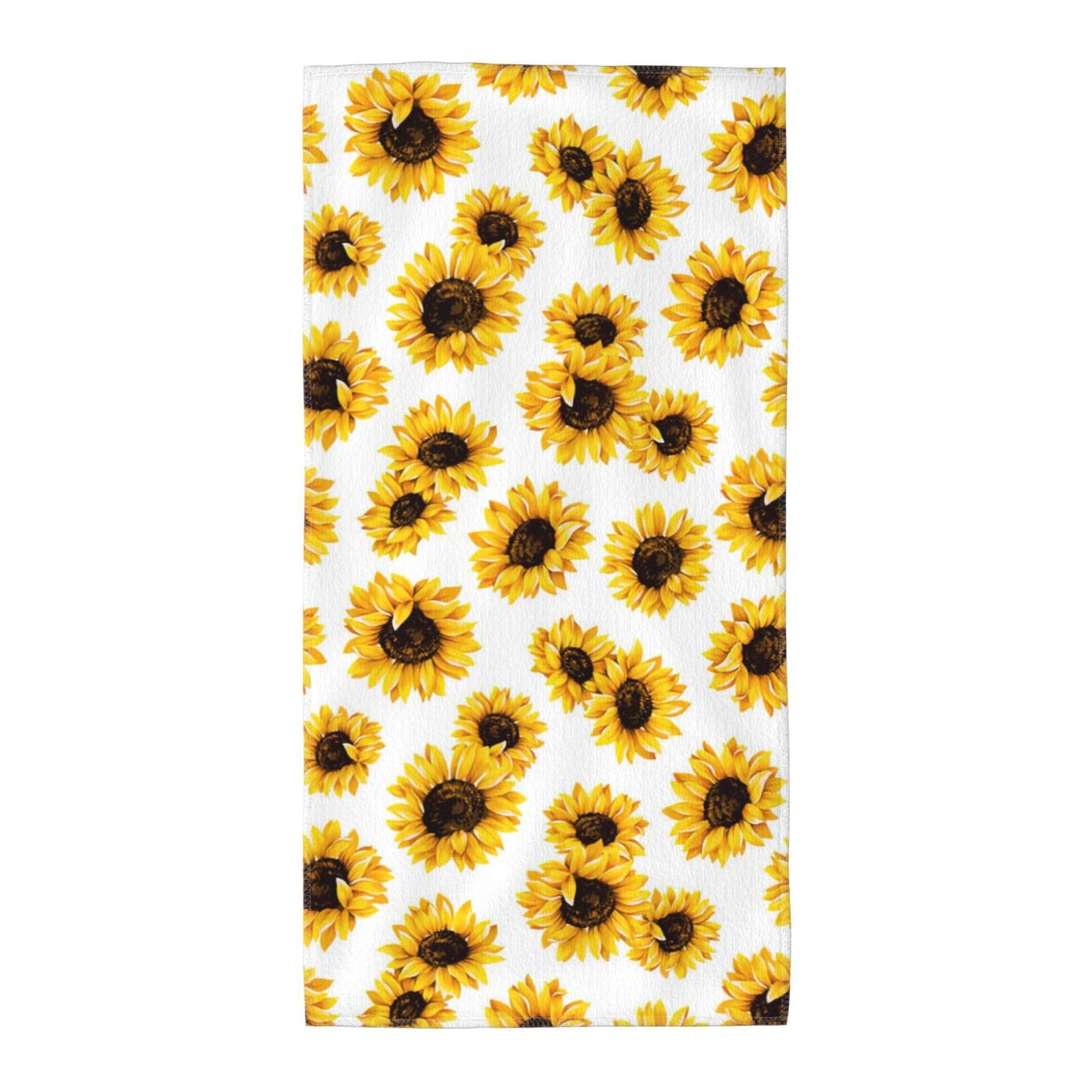 Sunflower Printed Quick Dry Beach Towel For Camping Travel Vacation