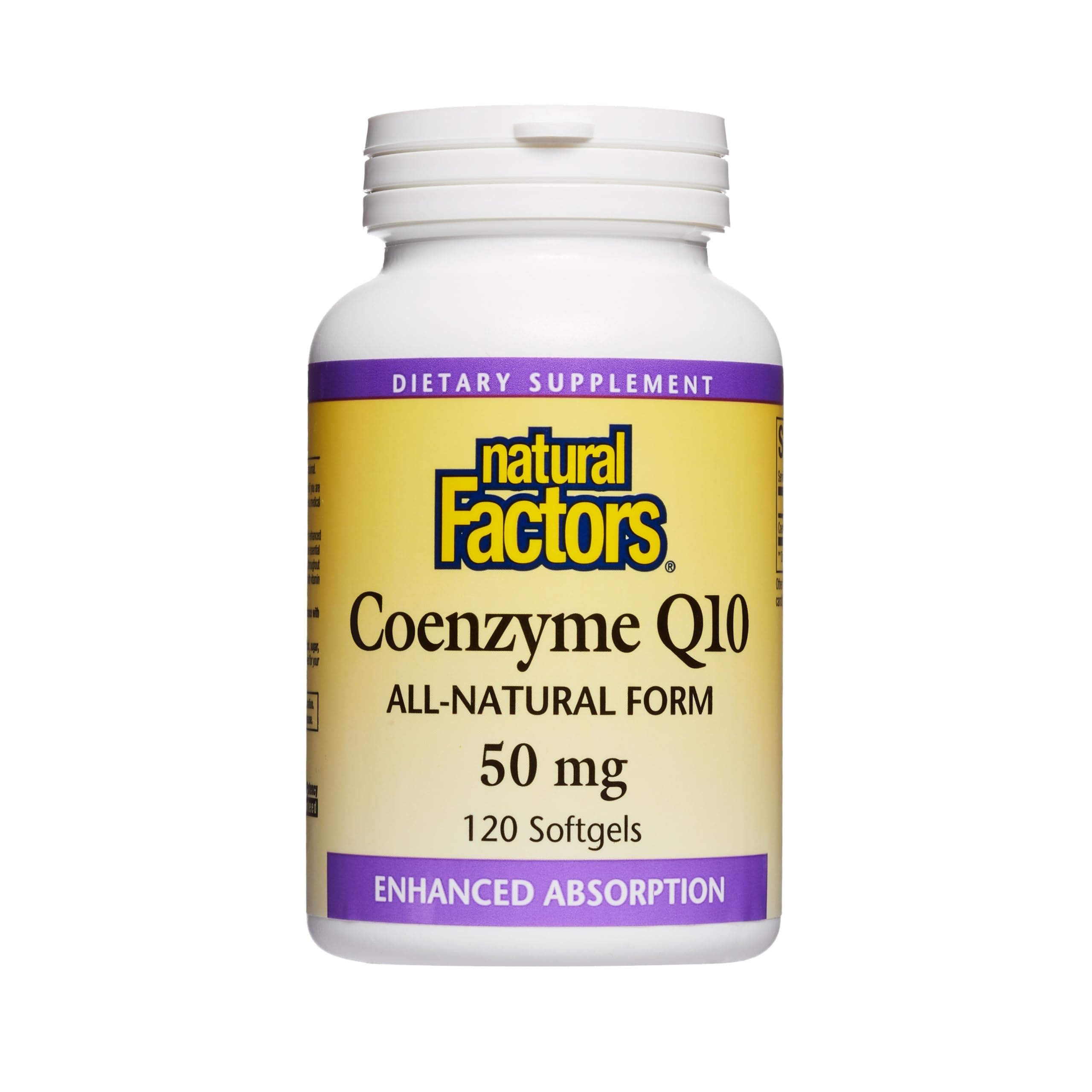 Natural Factors Coenzyme Q10 Soft Gels 50mg (120 Capsules)
