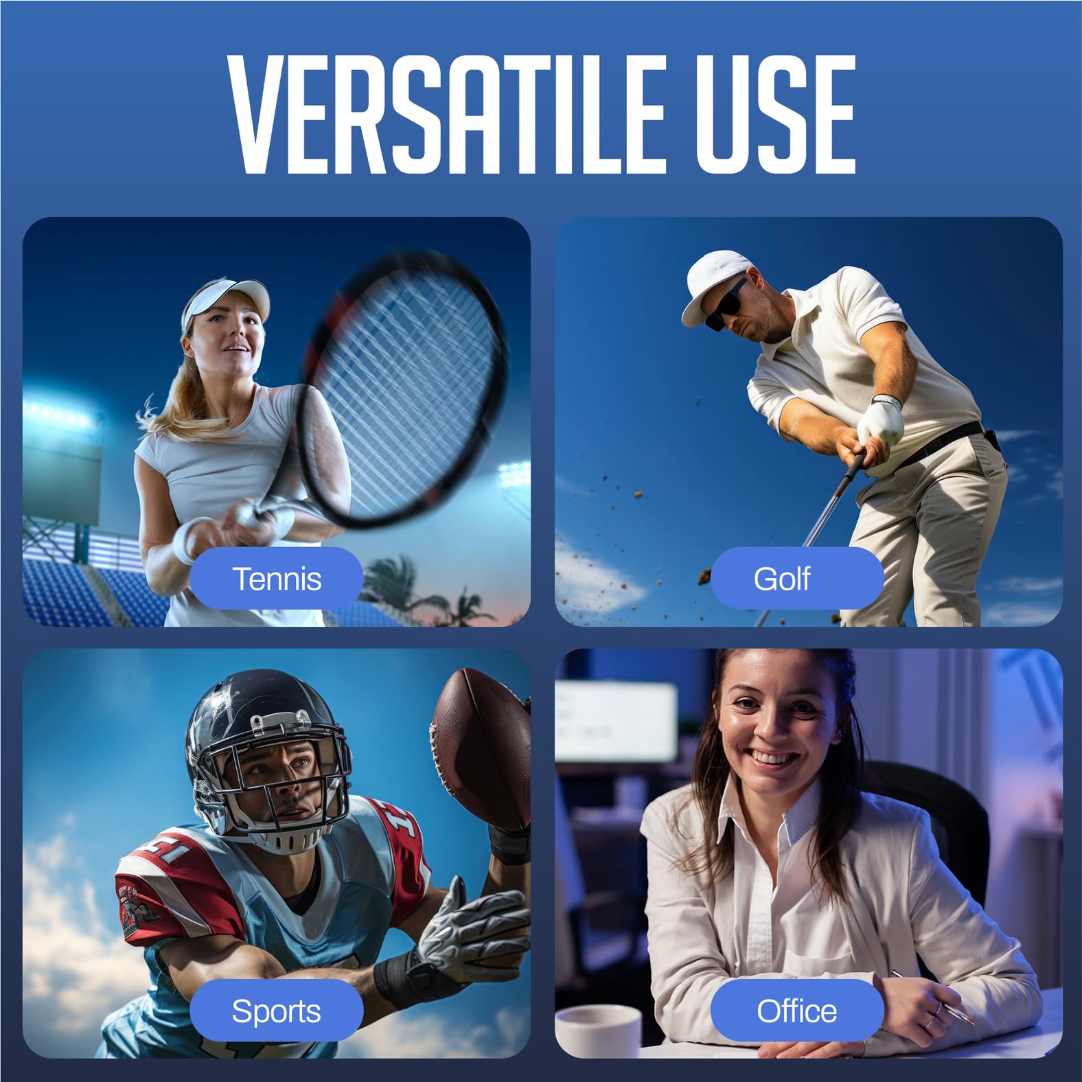 Ellenbogen-Kompressionsbandage, Stützgurt für Tennis, Golfer-Ellenbogen-Schmerzlinderung, Sehnenscheidenentzündung, Sportverletzungen, 1 Packung